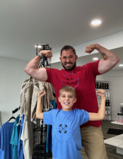 Tri-State Performance Nutrition Founder and CEO Eric Alvarez and his son, Ezra.