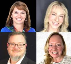 Clockwise from top left: Evelyn Albino, Cara Dibdin, Crystal Von Oesen, and Mark Von Oesen.