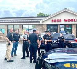 County Executive Neuhaus with the taskforce at one of the locations.