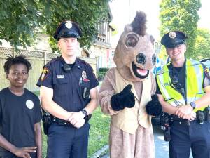 Members of the Goshen Village Police Department were on hand at the Great American Weekend.