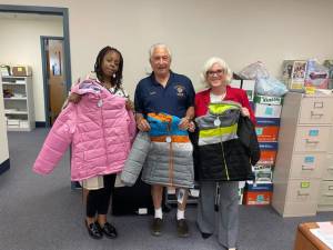 The Chester Knights of Columbus Council 8637 donated two boxes of coats to familes in need.