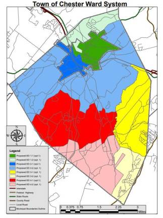 The finalized ward system map for voters.