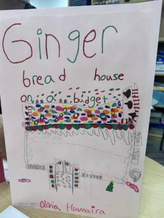 Chester fifth graders build gingerbread houses on a budget