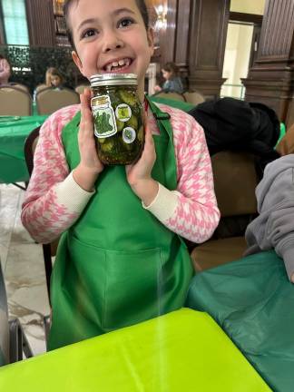 Pickle-making at Chabad of Goshen