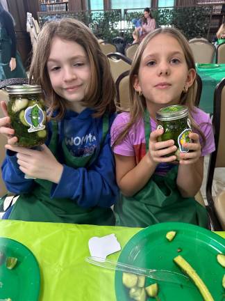 Pickle-making at Chabad of Goshen