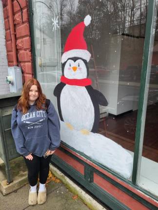 Chester students paint the town for the holidays