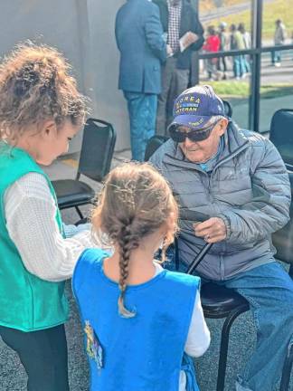 The scouts delivered tasty treats to local veterans after the ceremony.