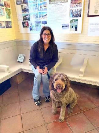 Gina Chiusano with her dog Beans.