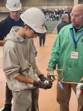 Students learn all about construction.