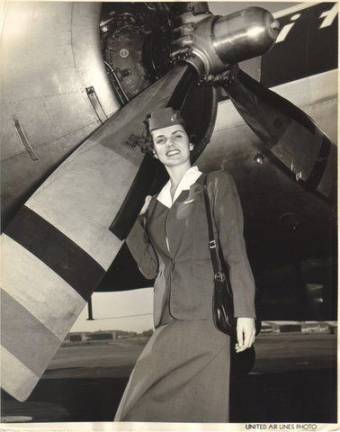 Young Marjorie Needham as a stewardess. (Photo provided)