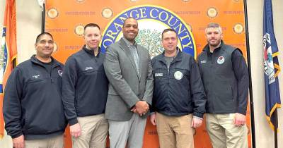 L-R: Vini Tankasali, Robert L. Doss, Phillip Salinardi, Steve Neuhaus, and Peter J. Cirigliano II.