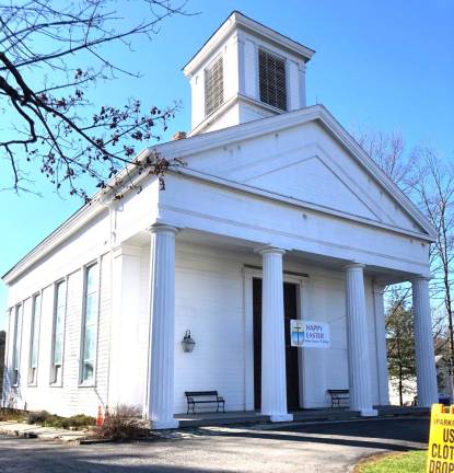 The historic Methodist church.