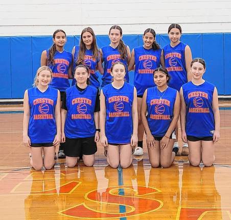 Chester Academy’s girls’ varsity basketball team.