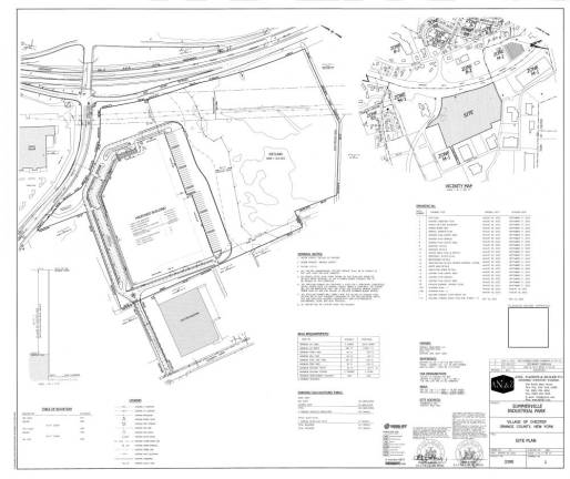 A draft of the site plan issued to the board last year.