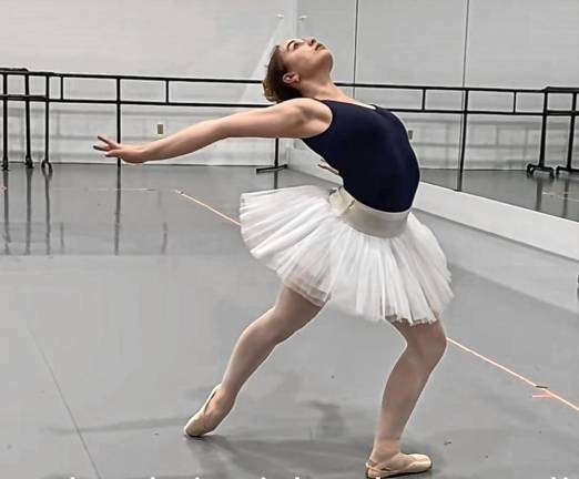 Kate Gobinski as Odette in a recent rehearsal for “Swan Lake.”