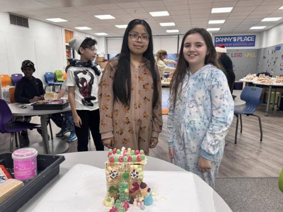 Chester fifth graders build gingerbread houses on a budget