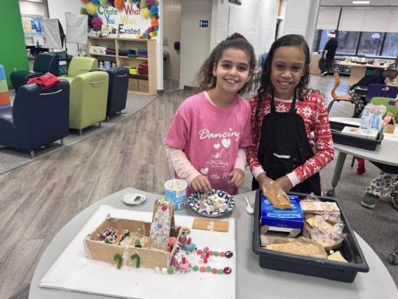 Chester fifth graders build gingerbread houses on a budget