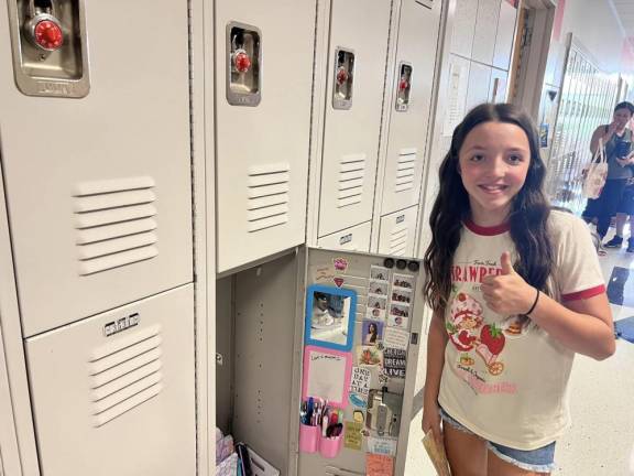 Chester’s new sixth graders get to know their school... and lockers!