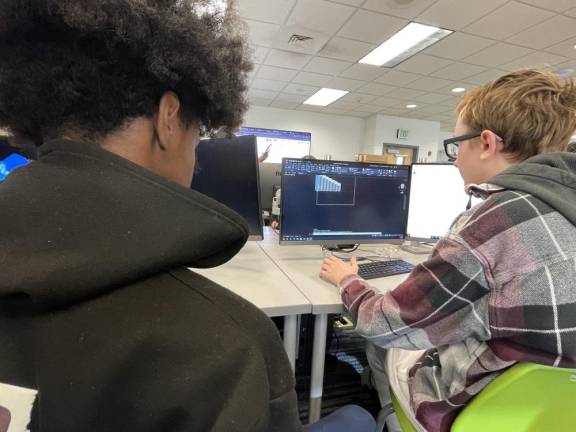 Chester Academy students design pan flutes using AutoCAD