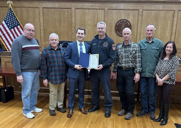 John Vanderstar is honored for earning the Medal of Valor for saving a toddler from a fire.