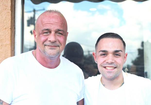 JonPaul Brancato Sr. and his son JonPaul Brancato Jr. run Village Pizza in Goshen, N.Y.