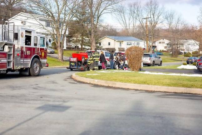 Santa Claus was driving through town