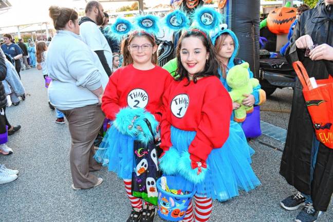 <b>Jocelyn Campione and Layla Hummed at Byram-A-Blaze on Friday, Oct. 18.</b>