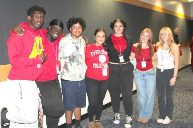 Chester Academy students celebrate Red Ribbon Week.