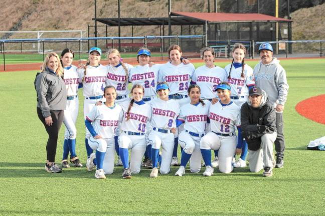 Chester Academy’s 2024 varsity softball team.