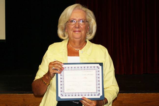 Carole Griffin celebrates 40 years with Goshen Schools.