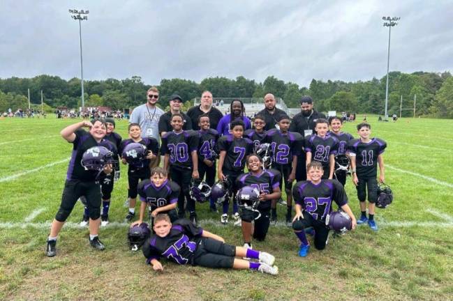 Monroe-Woodbury 9-U Crusaders. (Photo courtesy of Errol Cabhan)