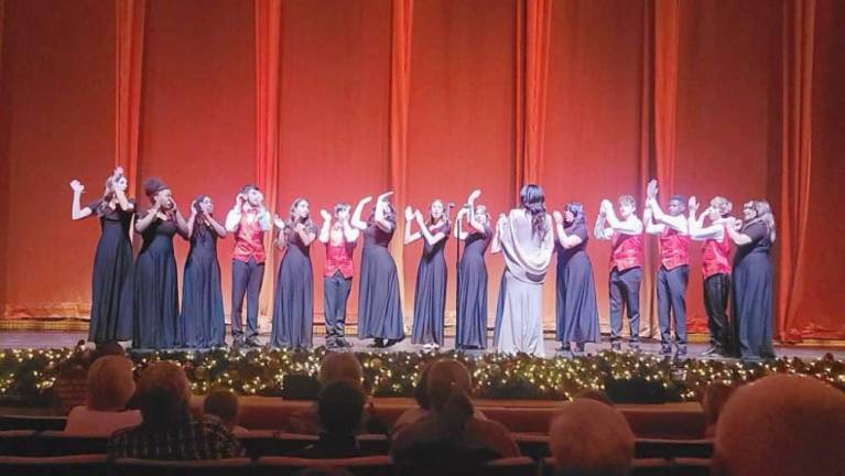 Chester Academy Voice Ensemble performs at Radio City