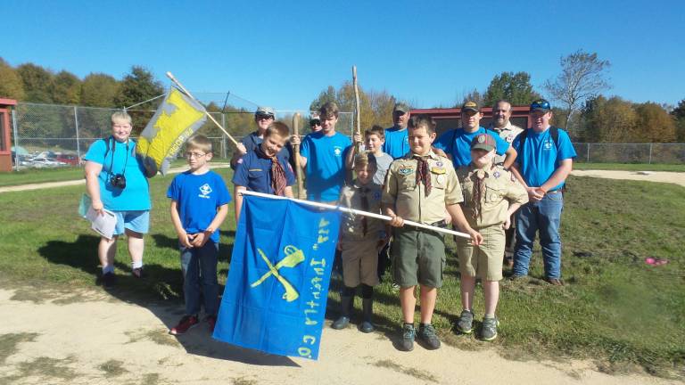 Troop 106 took on Infantry 717 for the day (Photo by Frances Ruth Harris)