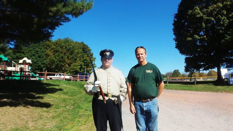 Leaders Bill Grico and Bill Budd from Troop 174, Dingmans Ferry (Photo by Frances Ruth Harris)