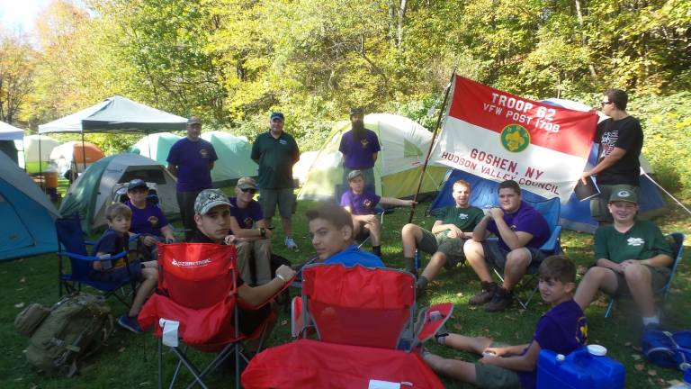 Goshen Boy Scouts meet up at Walnut Mountain State Park (Photo by Frances Ruth Harris)