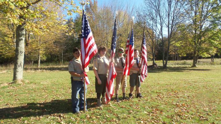 Color guard at opening ceremonies (Photo by Frances Ruth Harris)