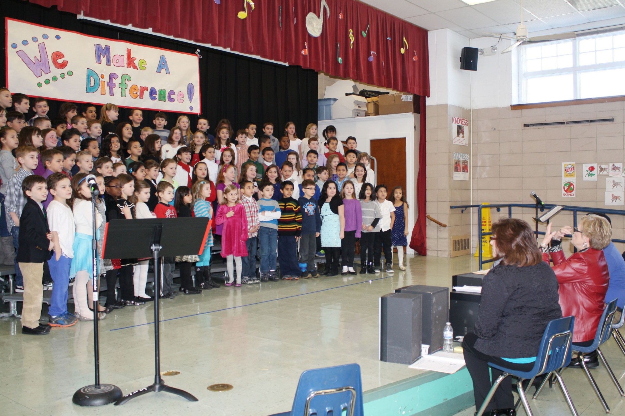 Second Grade Chorus says 'You can help'